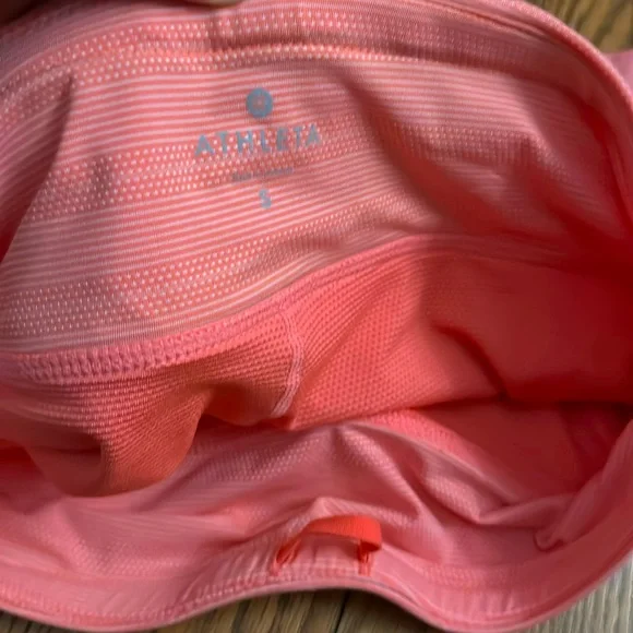 Athleta Swagger Skort Dot Stripe Tier Ruffle Athletic Mini Tennis Skirt Small - Picture 5 of 9